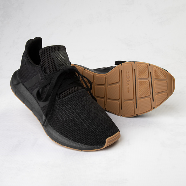 alternate view Mens adidas Swift Run Athletic Shoe - Black / GumTHERO