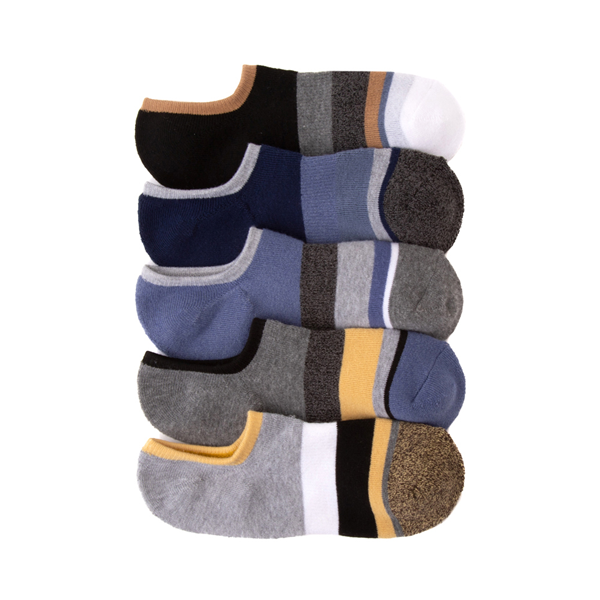 Main view of Mens Cushion Footie Socks 5 Pack - Multicolor
