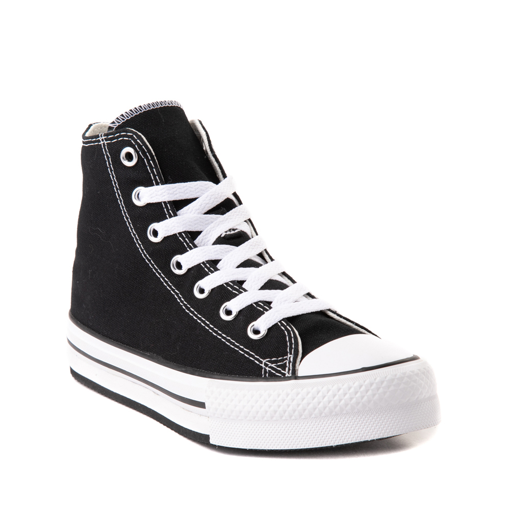 Kids black hi top converse best sale