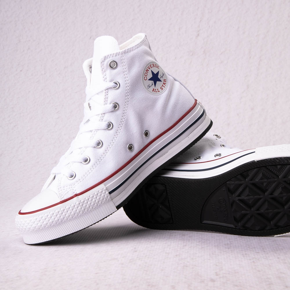 Kids high top white on sale converse