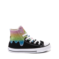 Kids black deals glitter converse