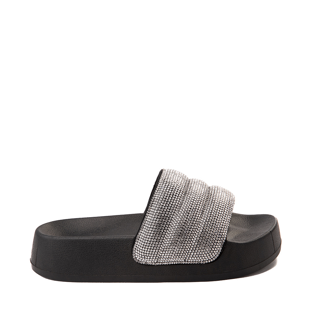 Womens Madden Girl Effie Platform Slide Sandal Black Journeys