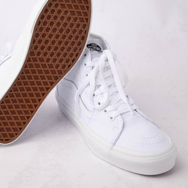 alternate view Vans Sk8-Hi Tapered Skate Shoe - True White MonochromeTHERO