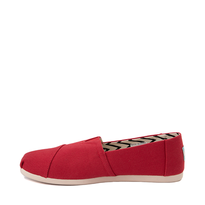 Alternate view of Mens TOMS Classic Slip On Casual Shoe - Red