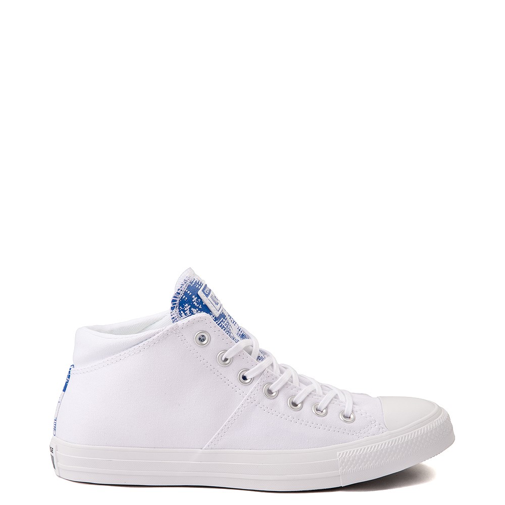 Womens Converse Chuck Taylor All Star Madison Floral Fusion Hi Sneaker - White / Royal Blue 