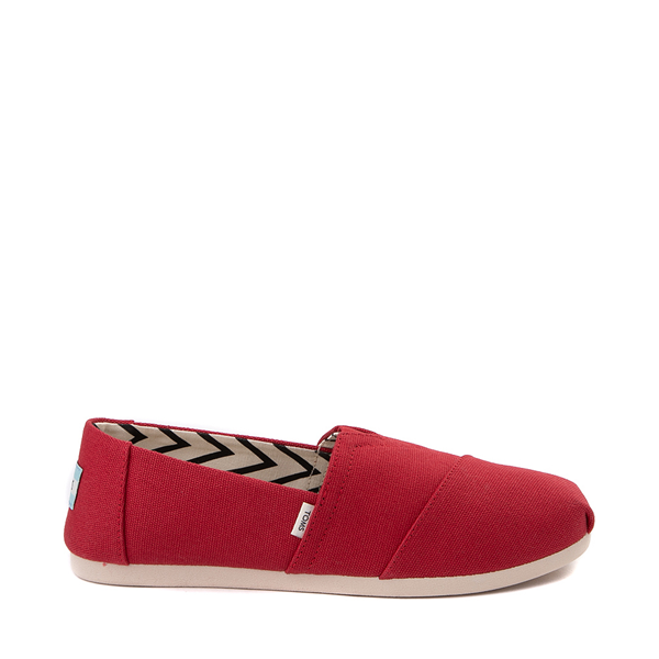 Main view of Womens TOMS Alpargata Slip On Casual Shoe - Red