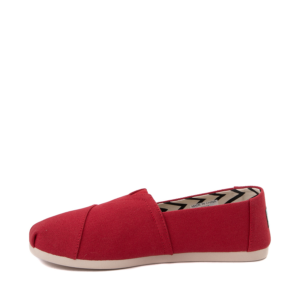 Womens TOMS Alpargata Slip On Casual Shoe - Red | Journeys