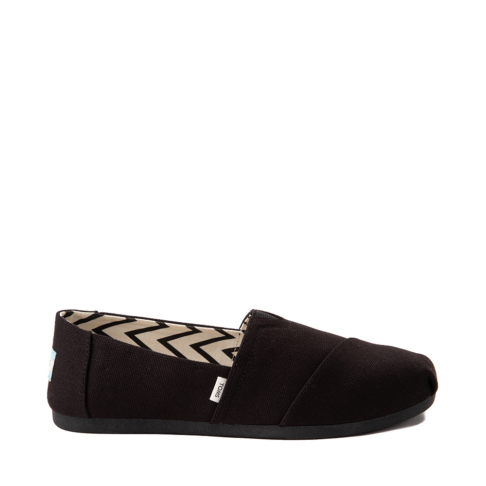 Womens TOMS Alpargata Slip-On Casual Shoe - Black Monochrome