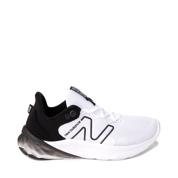 Main view of Mens New Balance Fresh Foam Roav Athletic Shoe - White / Black