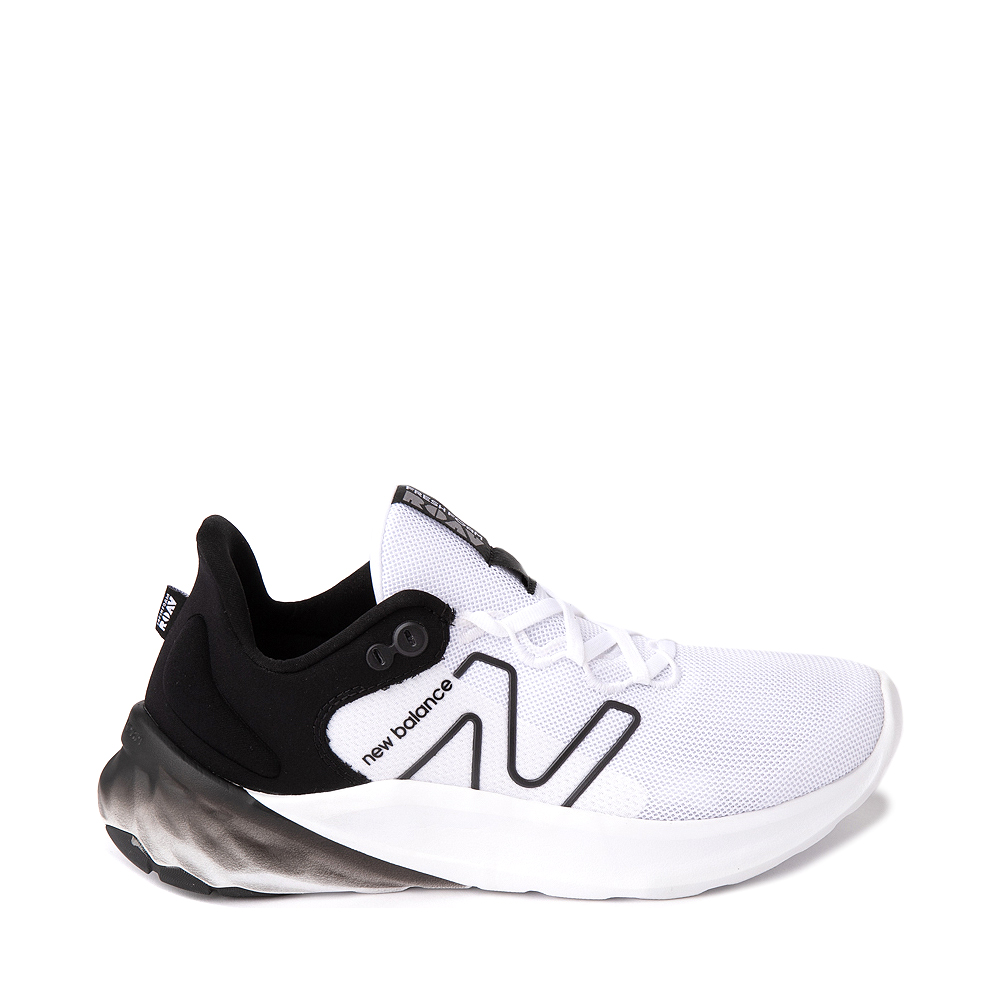 Mens New Balance Fresh Foam Roav Athletic Shoe - White / Black | Journeys