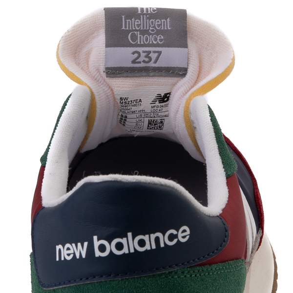 alternate view Mens New Balance 237 Athletic Shoe - Maroon / Navy / GreenALT4B