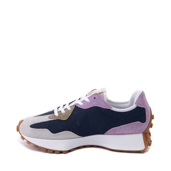 alternate view Womens New Balance 327 Athletic Shoe - Gray / Navy / LavenderALT1