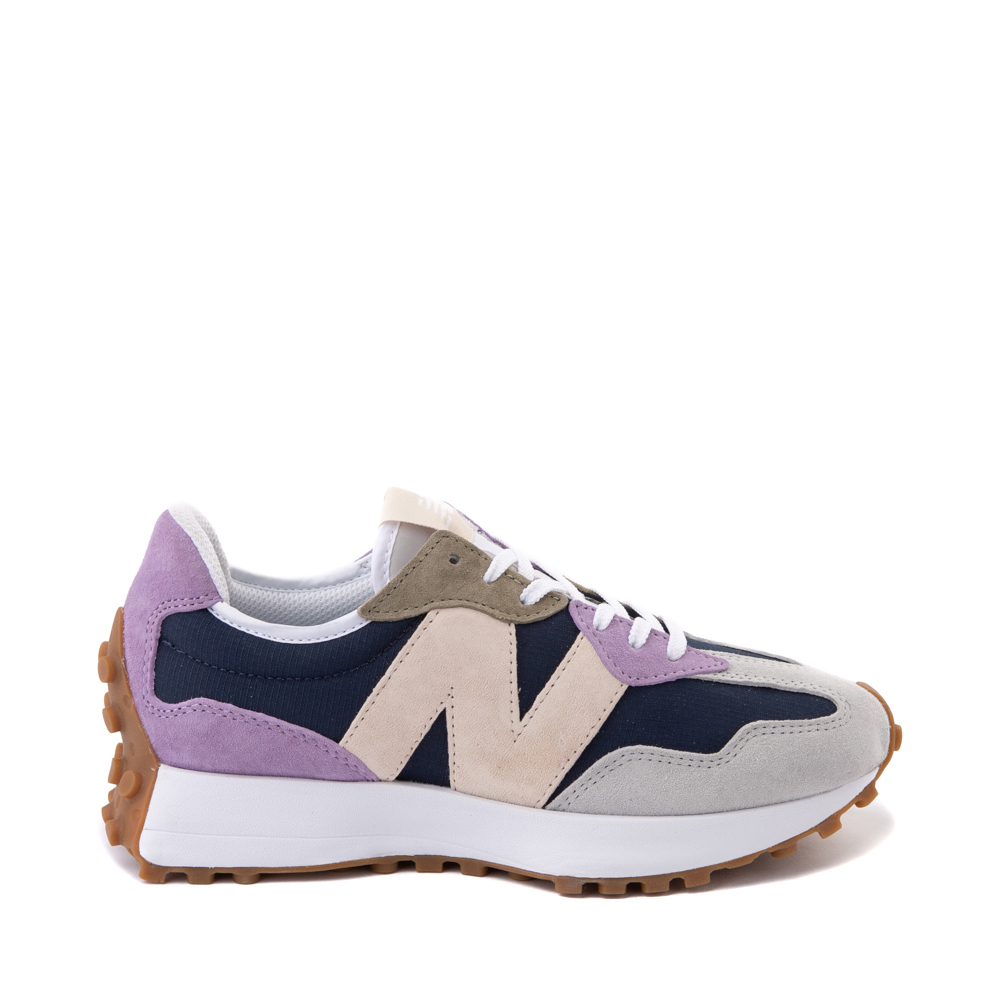 Womens New Balance 327 Athletic Shoe - Gray / Navy / Lavender