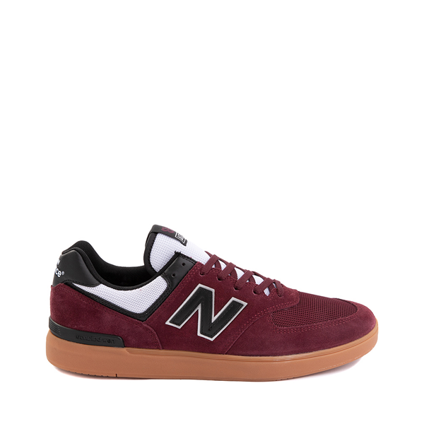 Main view of Mens New Balance 574 Court Athletic Shoe - Burgundy