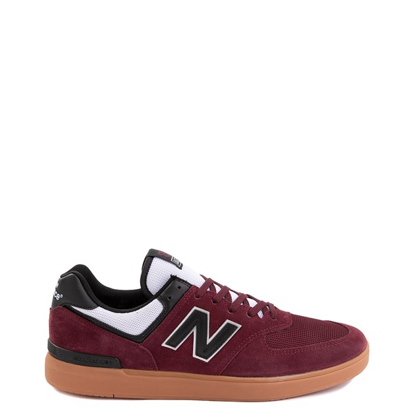Main view of Mens New Balance 574 Court Athletic Shoe - Burgundy