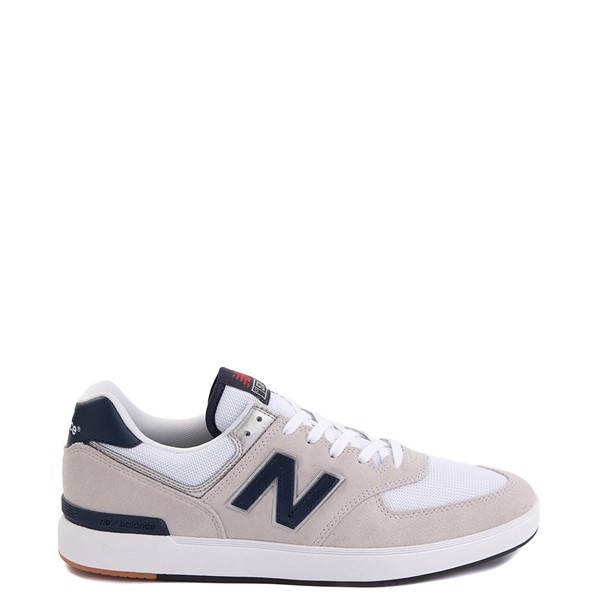 Main view of Mens New Balance 574 Court Athletic Shoe - Gray / Navy