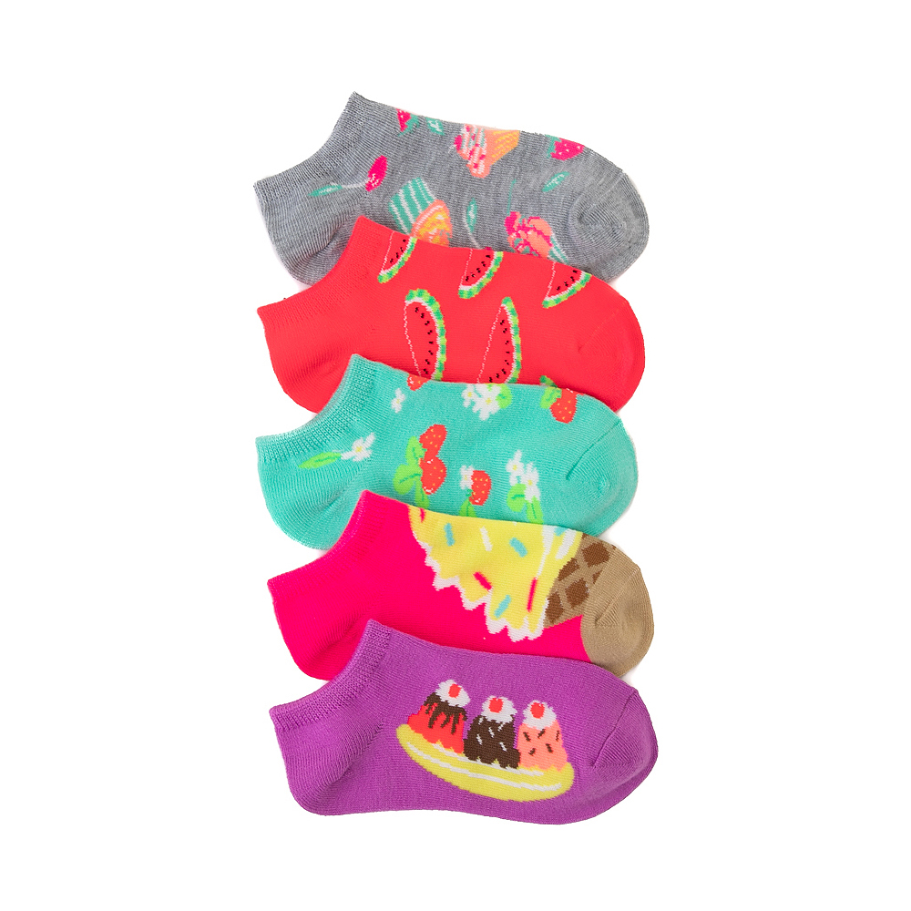 Sweet Treat Glow Footies 5 Pack - Little Kid - Multicolor
