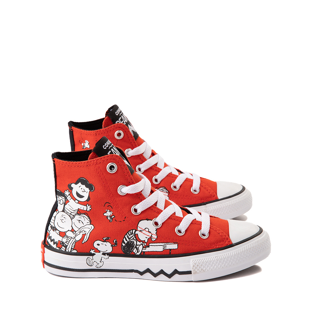 Converse x Peanuts Chuck Taylor All Star Hi Sneaker - Little Kid - Signal Red