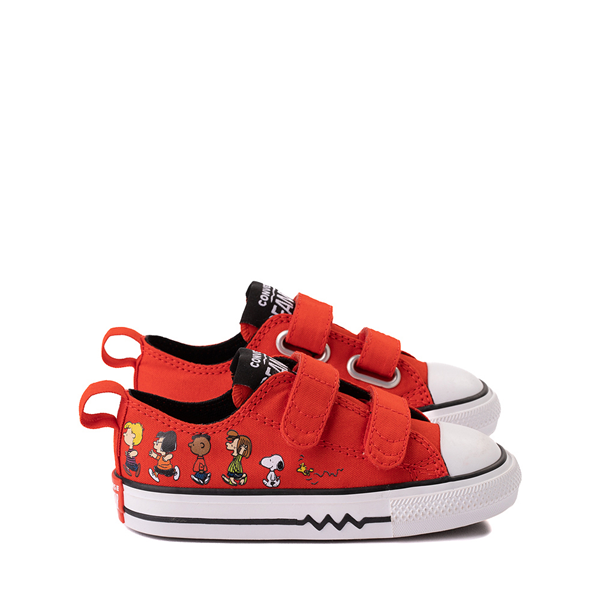 Main view of Converse x Peanuts Chuck Taylor All Star 2V Lo Sneaker - Baby / Toddler - Signal Red