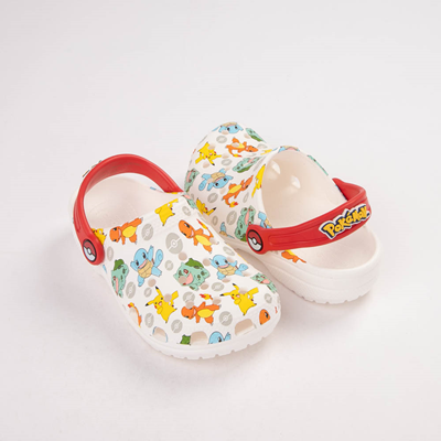 Main view of Pok&eacute;mon Crocs Classic Clog - Little Kid / Big Kid - White / Multicolor