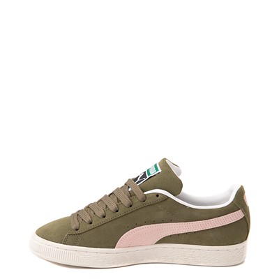 Alternate view of Womens PUMA Suede Classic XXI Athletic Shoe - Burnt Olive / Lotus Pink