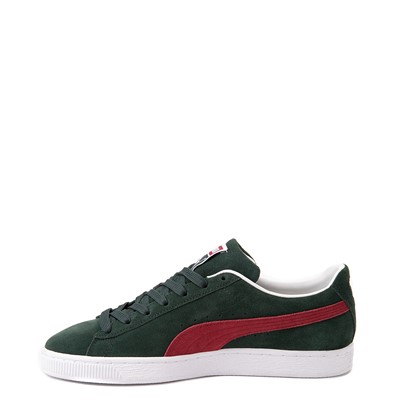 Alternate view of Mens PUMA Suede Classic XXI Athletic Shoe - Green Gables / Intense Red