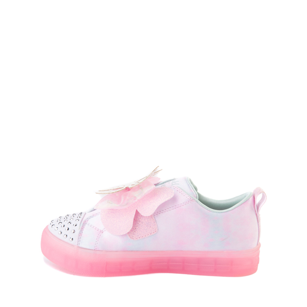 alternate view Skechers Twinkle Toes Shuffle Brights Butterfly Magic Sneaker - Little Kid - Light PinkALT1B