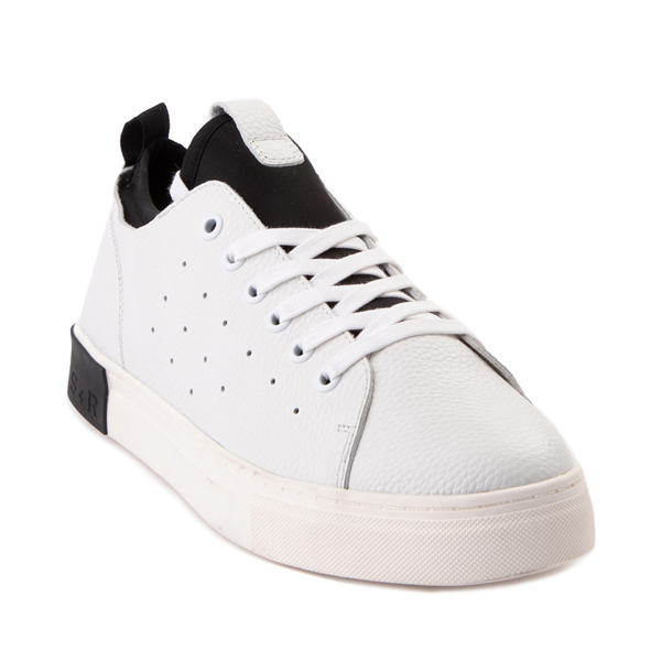 alternate view Mens Strauss and Ramm Lace Up Casual Shoe - WhiteALT5