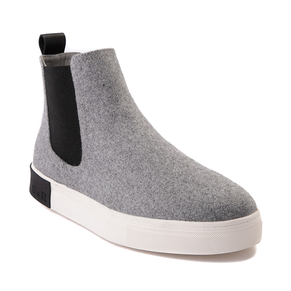 alternate view Mens Strauss and Ramm The Chelsea Boot - CharcoalALT5
