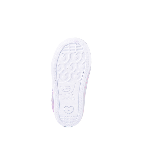 alternate view Skechers Twinkle Toes Twi-Lites Unicorn Wings Sneaker - Toddler - Purple / MetallicALT3