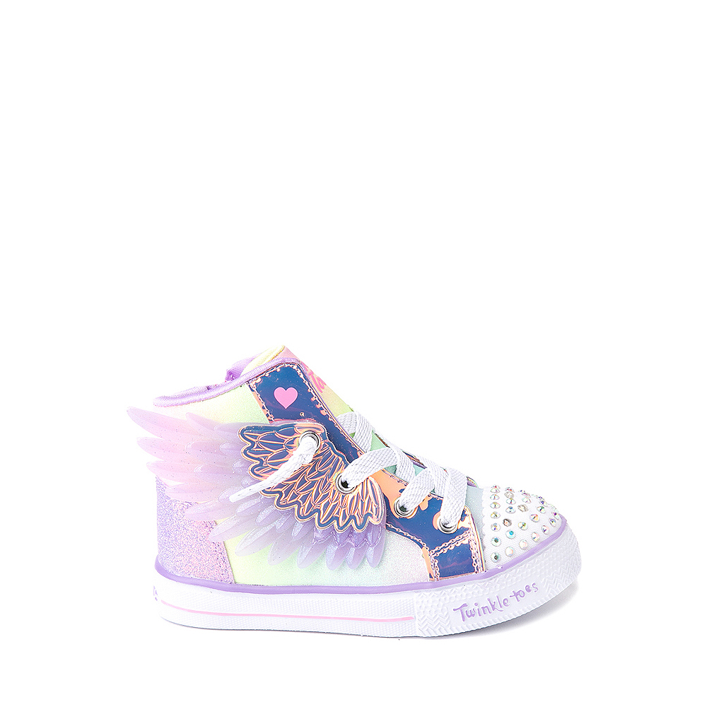 Skechers Twinkle Toes Twi-Lites Unicorn Wings Sneaker - Toddler - Purple / Metallic