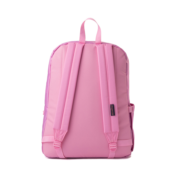 alternate view JanSport Half Pint Mini Backpack - Pink / Leopard EmbossALT2