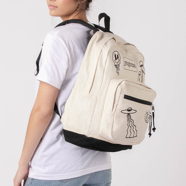 alternate view JanSport Right Pack Backpack - Natural / Epic IconsALT1BADULT
