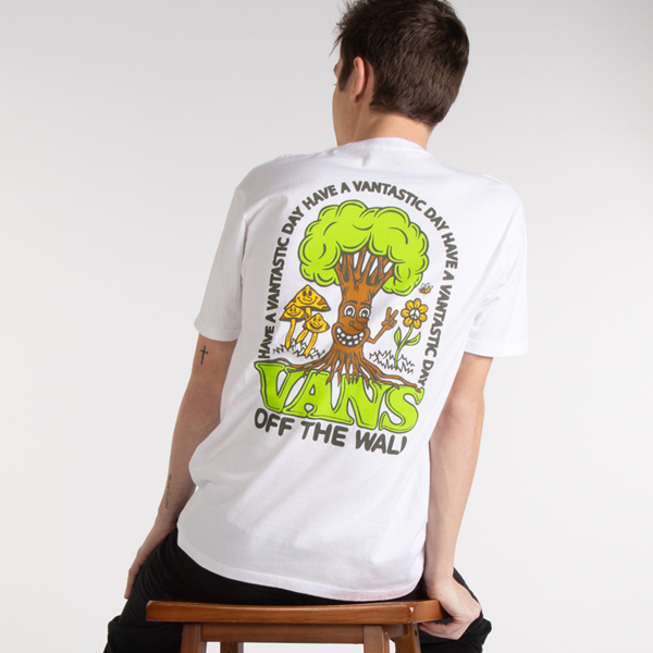 Main view of Mens Vans Well Rooted Tee - White