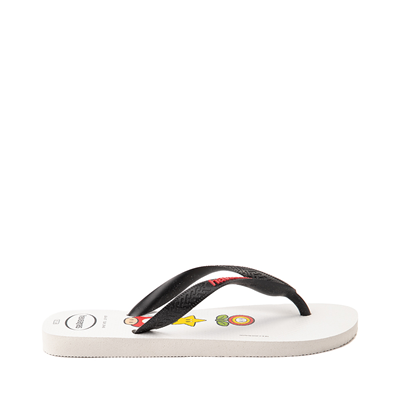 Alternate view of Havaianas Super Mario Sandal - White