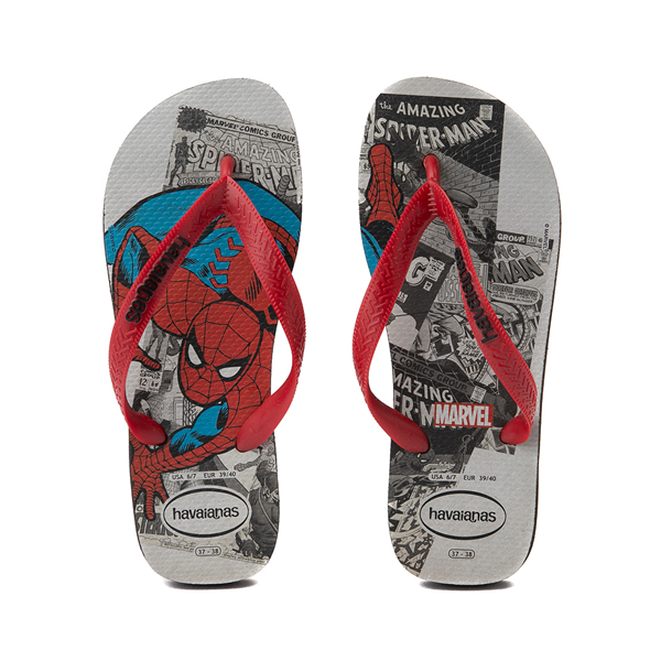 Main view of Mens Havaianas Marvel Classics Spider-Man Top Sandal - Red