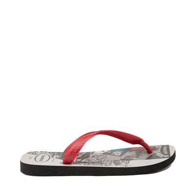 Alternate view of Mens Havaianas Marvel Classics Spider-Man Top Sandal - Red
