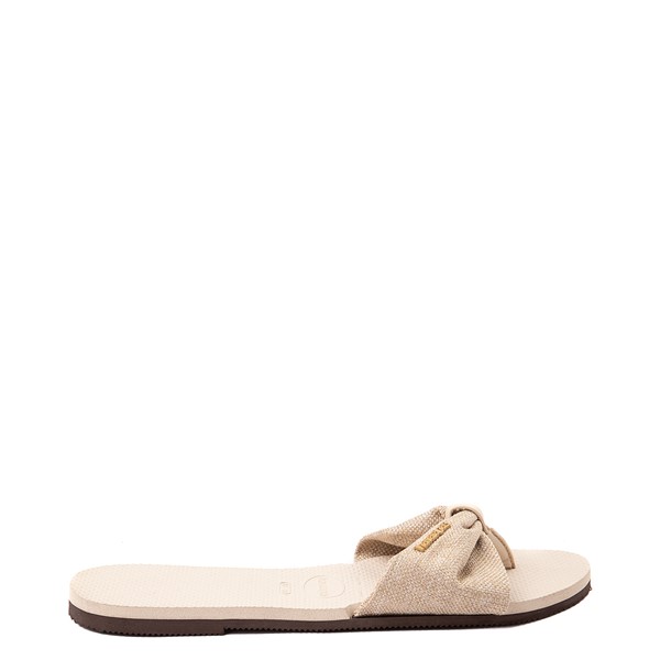 alternate view Womens Havaianas You St. Tropez Shine Sandal - BeigeALT1