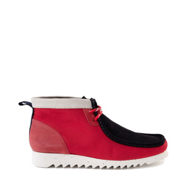 Main view of Mens Clarks Originals Wallabee FTRE Boot - Red / Ink