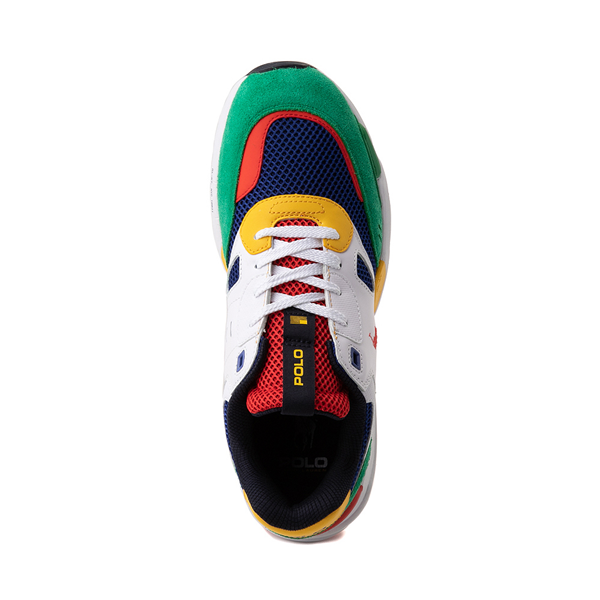 alternate view Mens Jogger Sneaker by Polo Ralph Lauren - White / MulticolorALT2
