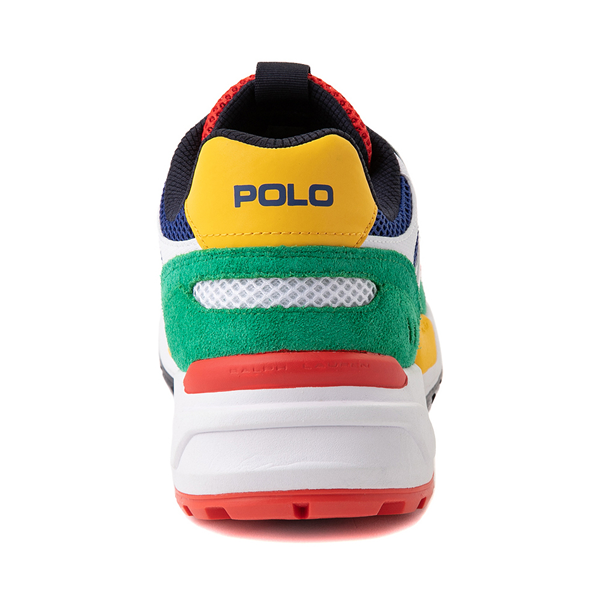 alternate view Mens Jogger Sneaker by Polo Ralph Lauren - White / MulticolorALT4