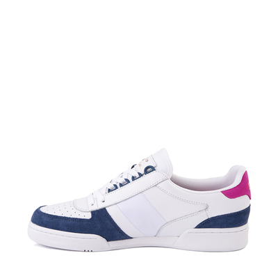 Alternate view of Mens Court Sneaker by Polo Ralph Lauren - White / Navy / Vivid Pink