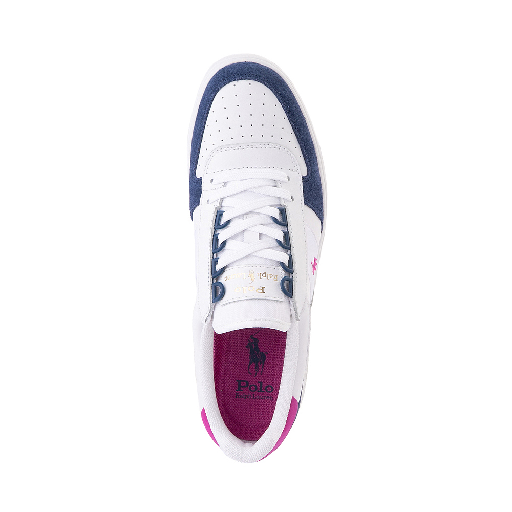Mens Court Sneaker by Polo Ralph Lauren - White / Navy / Vivid Pink ...