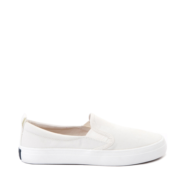Main view of Womens Sperry Top-Sider Crest Twin Gore SeaCycled&trade; Slip On Casual Shoe - White