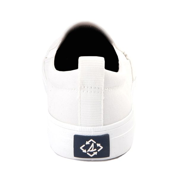 alternate view Womens Sperry Top-Sider Crest Twin Gore SeaCycled™ Slip On Casual Shoe - WhiteALT4