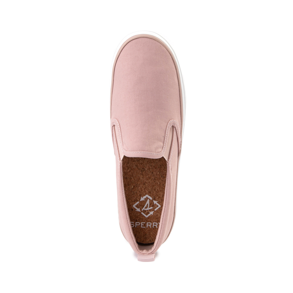 alternate view Womens Sperry Top-Sider Crest Twin Gore SeaCycled™ Slip On Casual Shoe - RoseALT2