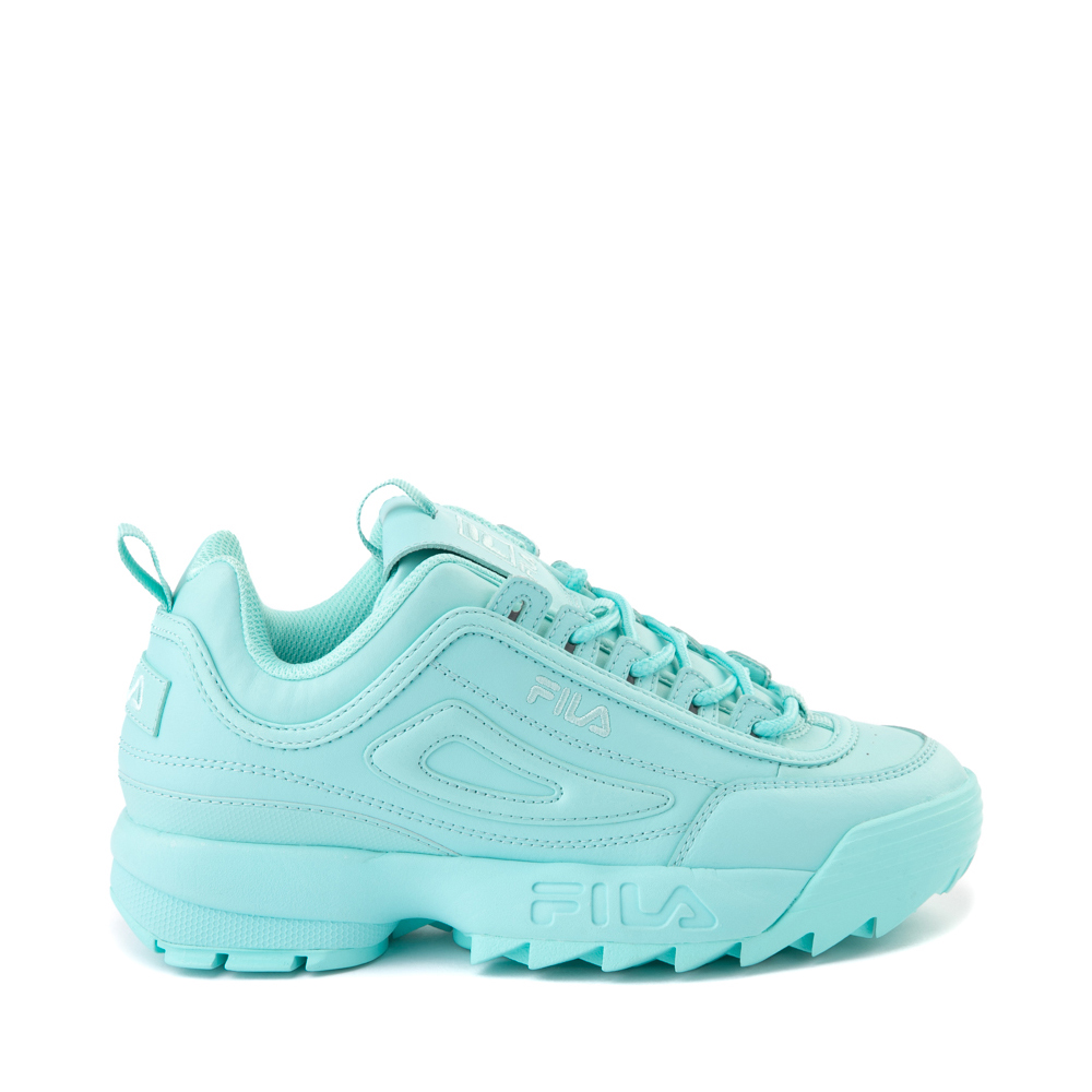 volleyball Afrika familie Womens Fila Disruptor 2 Premium Athletic Shoe - Aruba Blue | Journeys