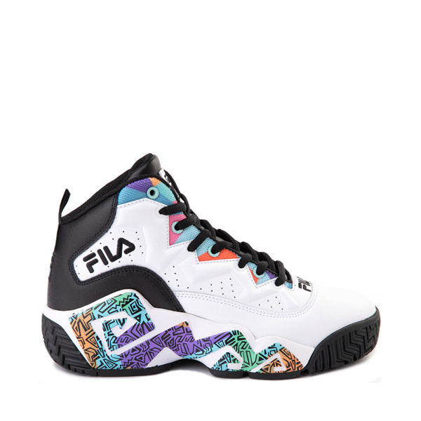 Main view of Womens Fila MB '90s Athletic Shoe - White / Multicolor