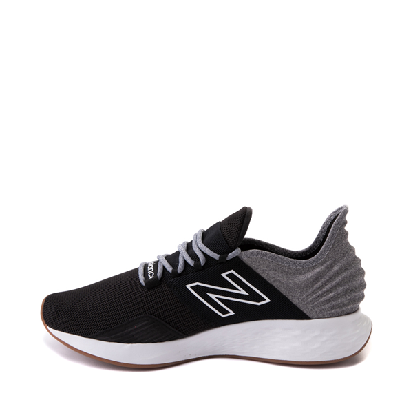 alternate view Mens New Balance Fresh Foam Roav Athletic Shoe - Black / Light AluminumALT1