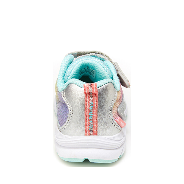 alternate view Stride Rite Made2Play® Journey Sneaker - Baby / Toddler - Silver / MulticolorALT4